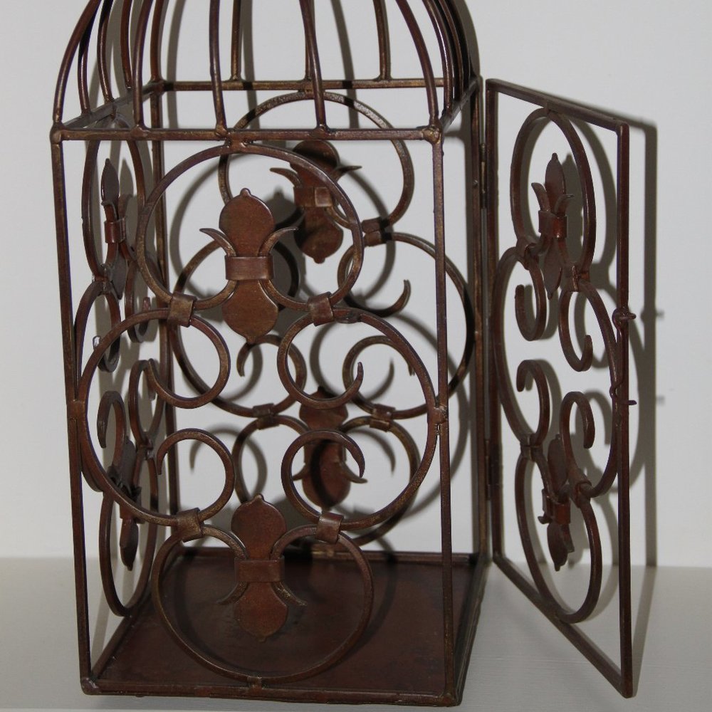 Vintage Hanging Birdcage Candle Holder